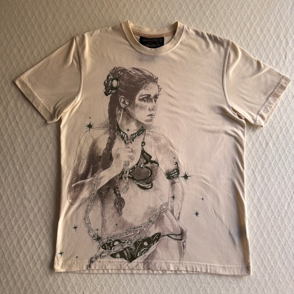 Marc Ecko Star Wars Princess Leia Sketch Graphic Tee Streetwear Rare 2008